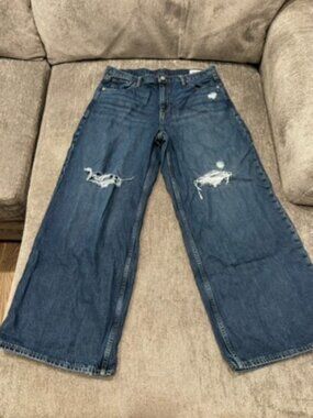 GAP - Women's Mid Rise UltraSoft Baggy Jeans - Size 32